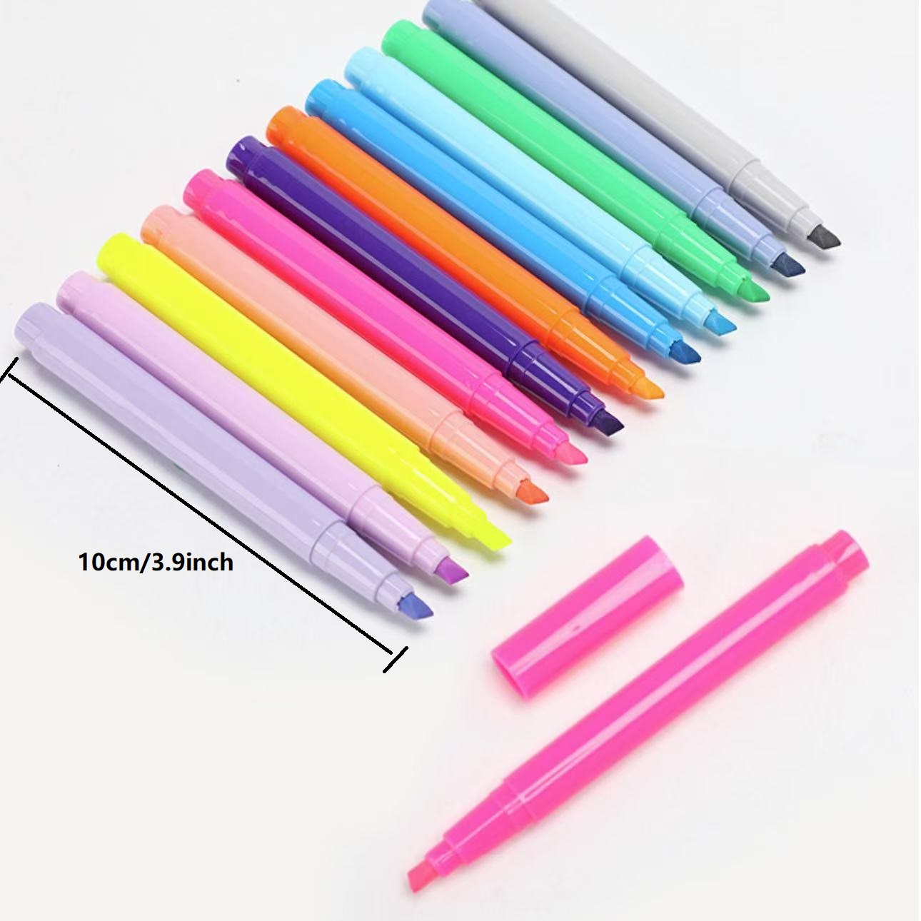 Highlighter Set Pastel - 12PCS Bright Neon Highlighter Markers, Fast