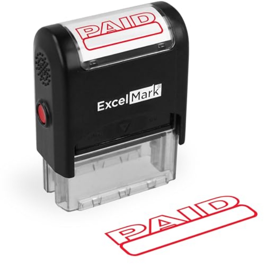 Self Inking Stamp - Self Inking Rubber Stamp - Red