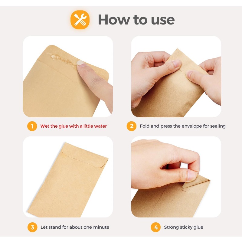 50Pcs Cash Envelopes Money Con – обзор и цена Letter Envelope Kraft