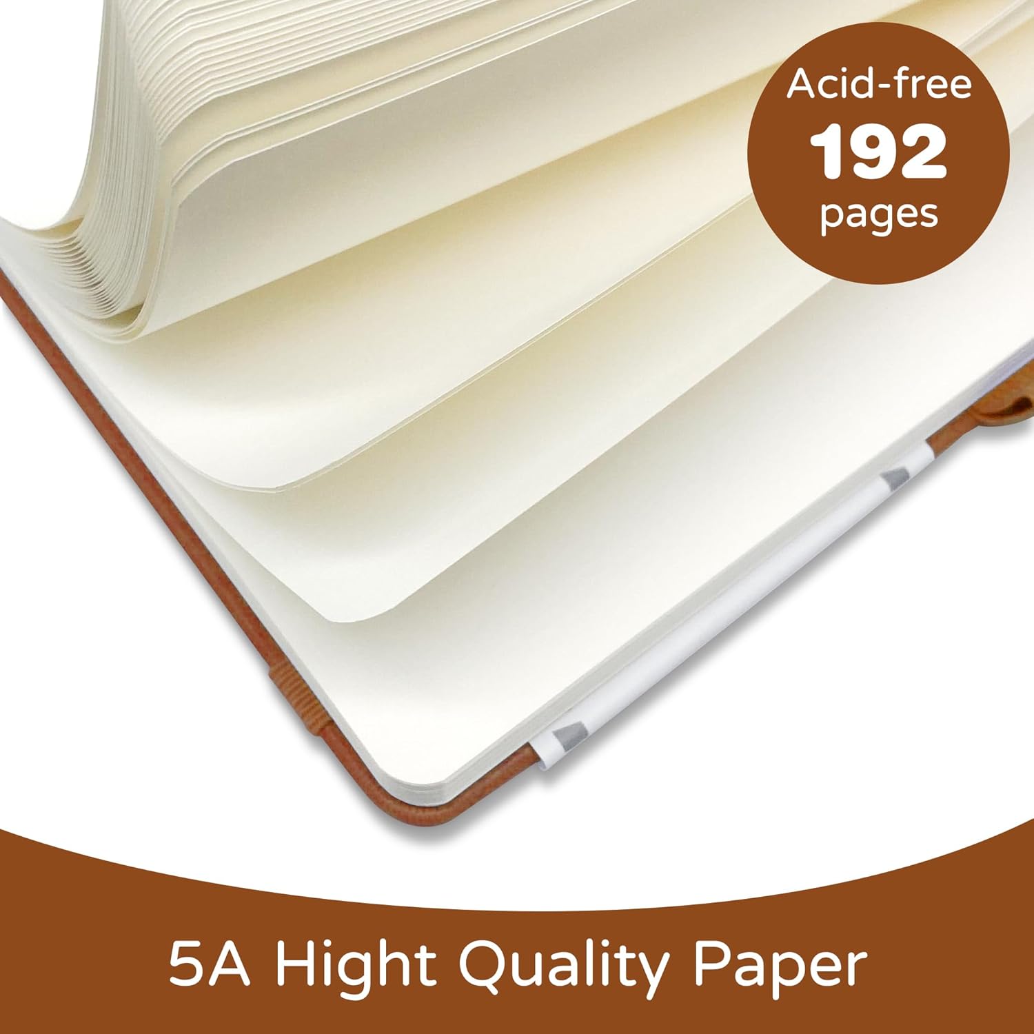 A5 Blank Journal Notebook 192  – обзор и цена Journal Leather Hardcover