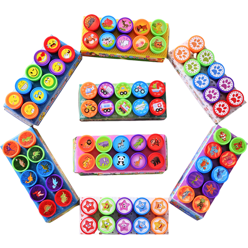 10pcs/box Assorted Stamps Self – обзор и цена Self Inking Stamp