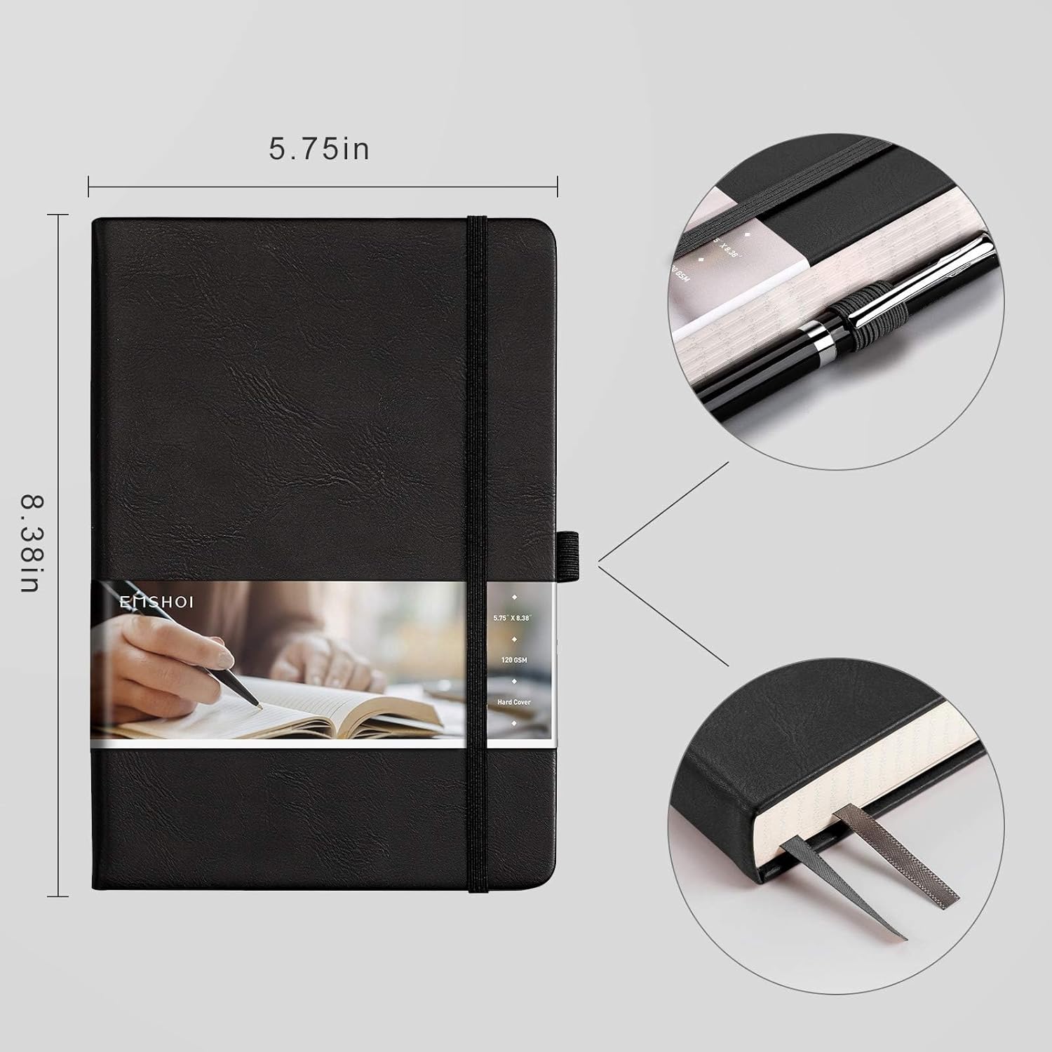 A5 Graph Notebook 256 Pages Ha – обзор и цена Journal Leather Hardcover