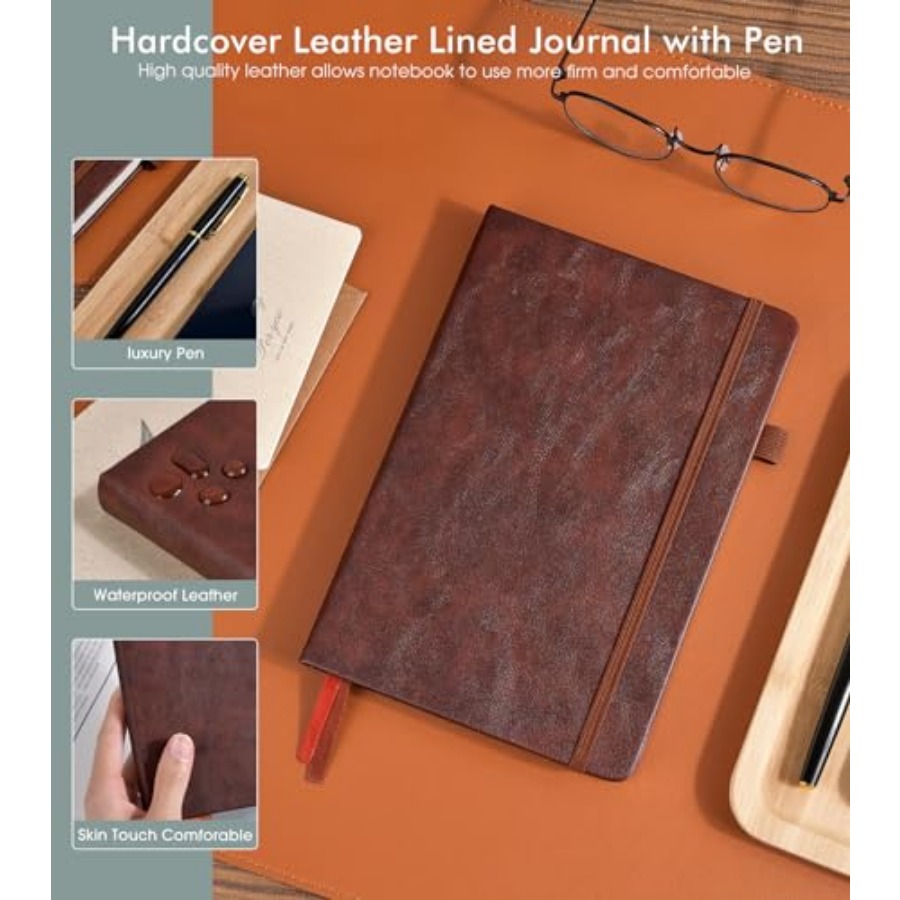 Lined Journal Notebook for Men – обзор и цена Journal Leather Hardcover