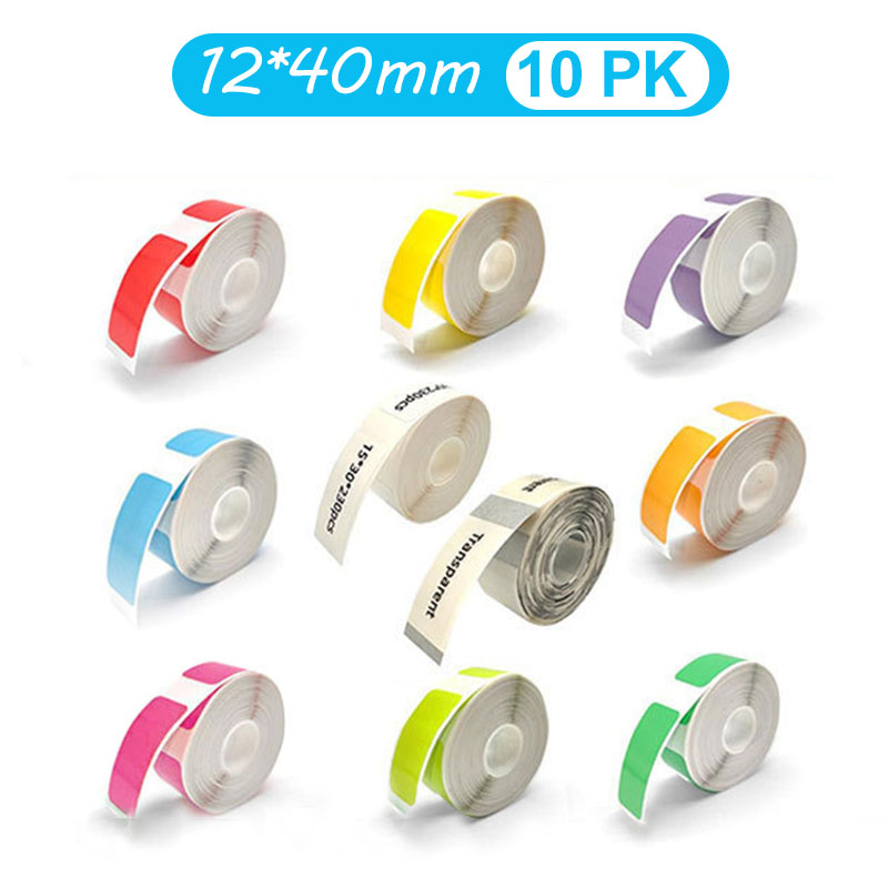 12*40mm Colored Transparent Th – обзор и цена Label Printer Tape
