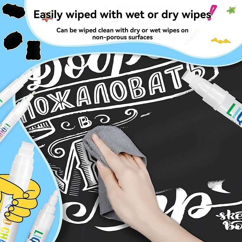 5pcs/set White Chalk Markers L – обзор и цена Correction Fluid White