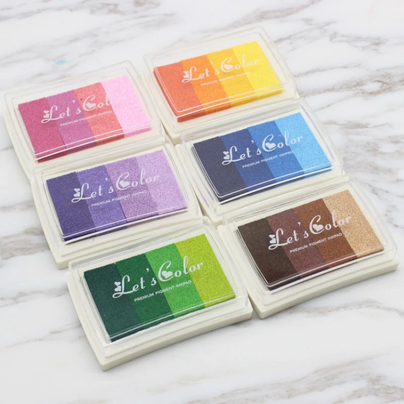 1PCS 4 colors Inkpad Ink stamp – обзор и цена Self Inking Stamp