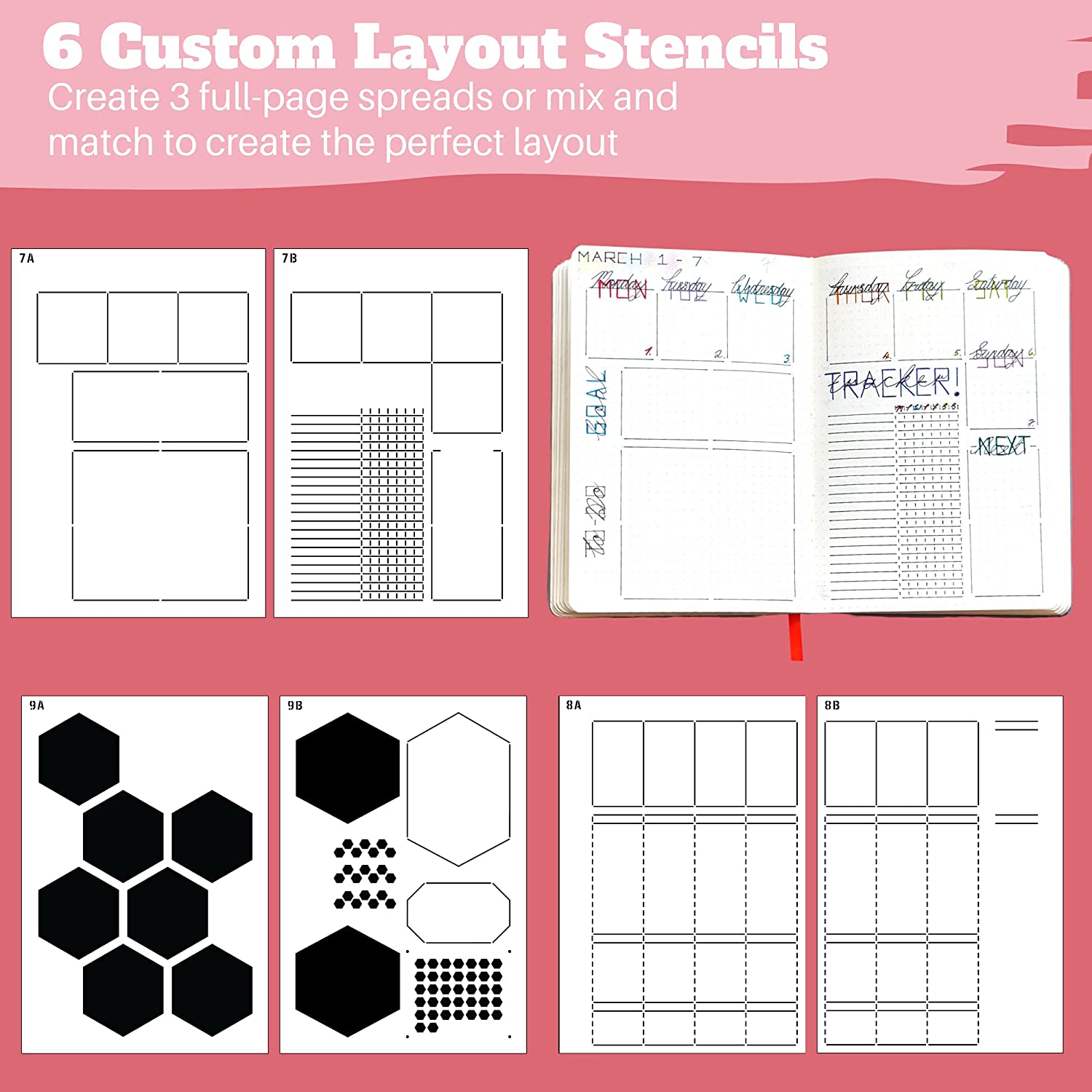 6Pack Reusable Plastic Weekly  – обзор и цена Notebook Dotted A5