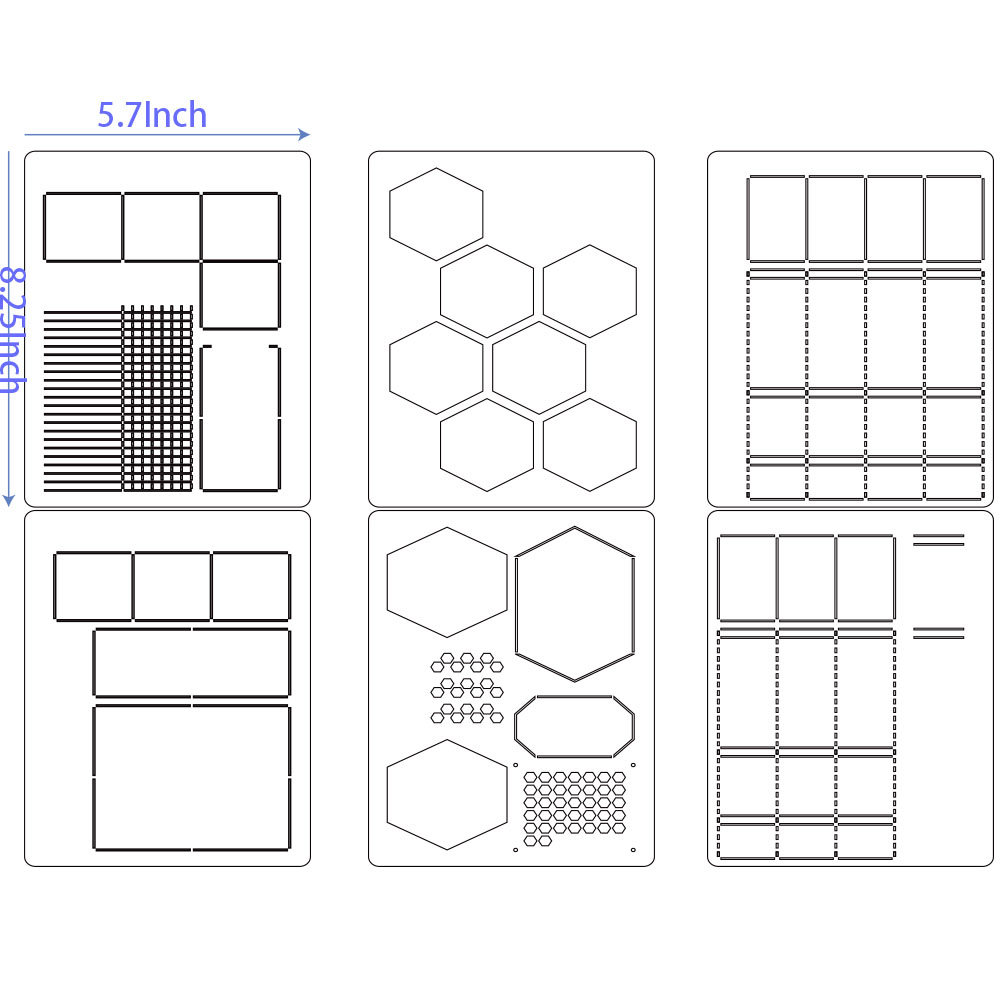 6Pack Reusable Plastic Weekly  – обзор и цена Notebook Dotted A5