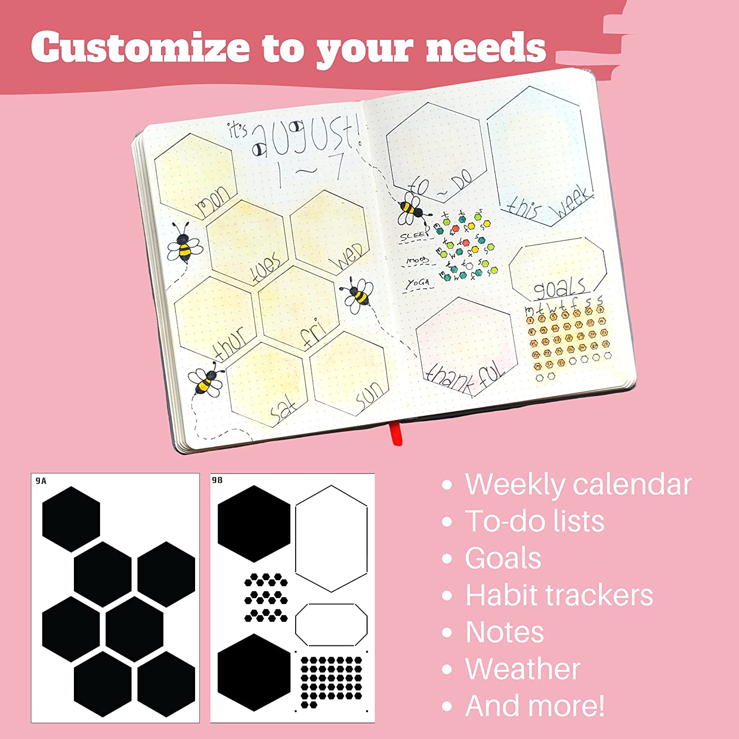 6Pack Reusable Plastic Weekly  – обзор и цена Notebook Dotted A5