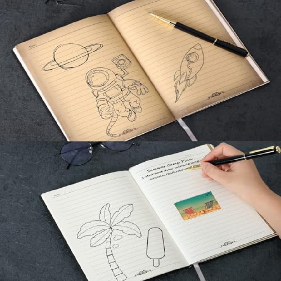Vintage Skull Embossed Leather – обзор и цена Journal Leather Hardcover