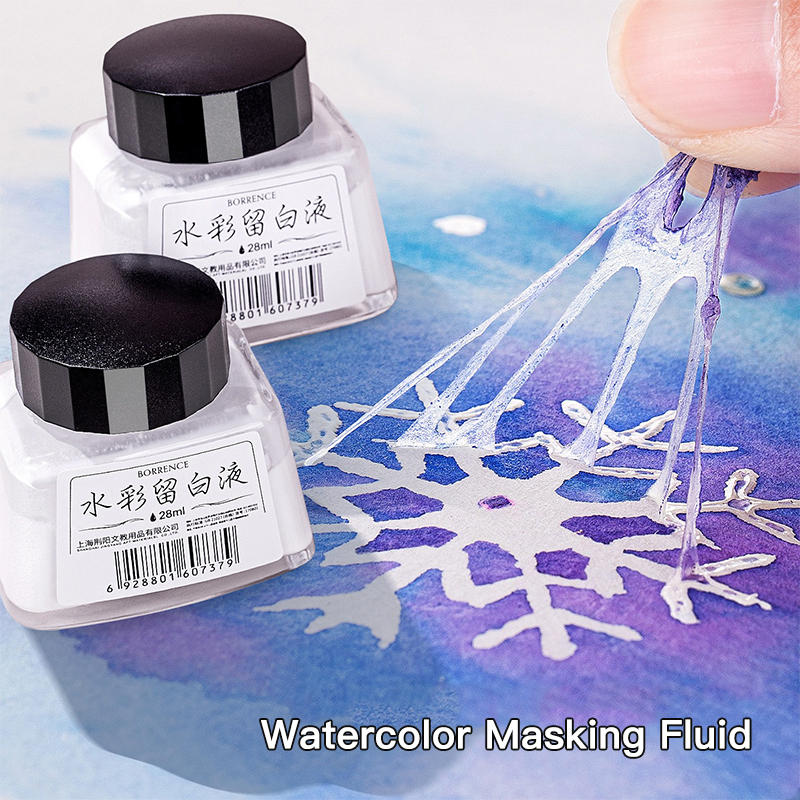 Borrence 28ml Watercolor Maski – обзор и цена Correction Fluid White
