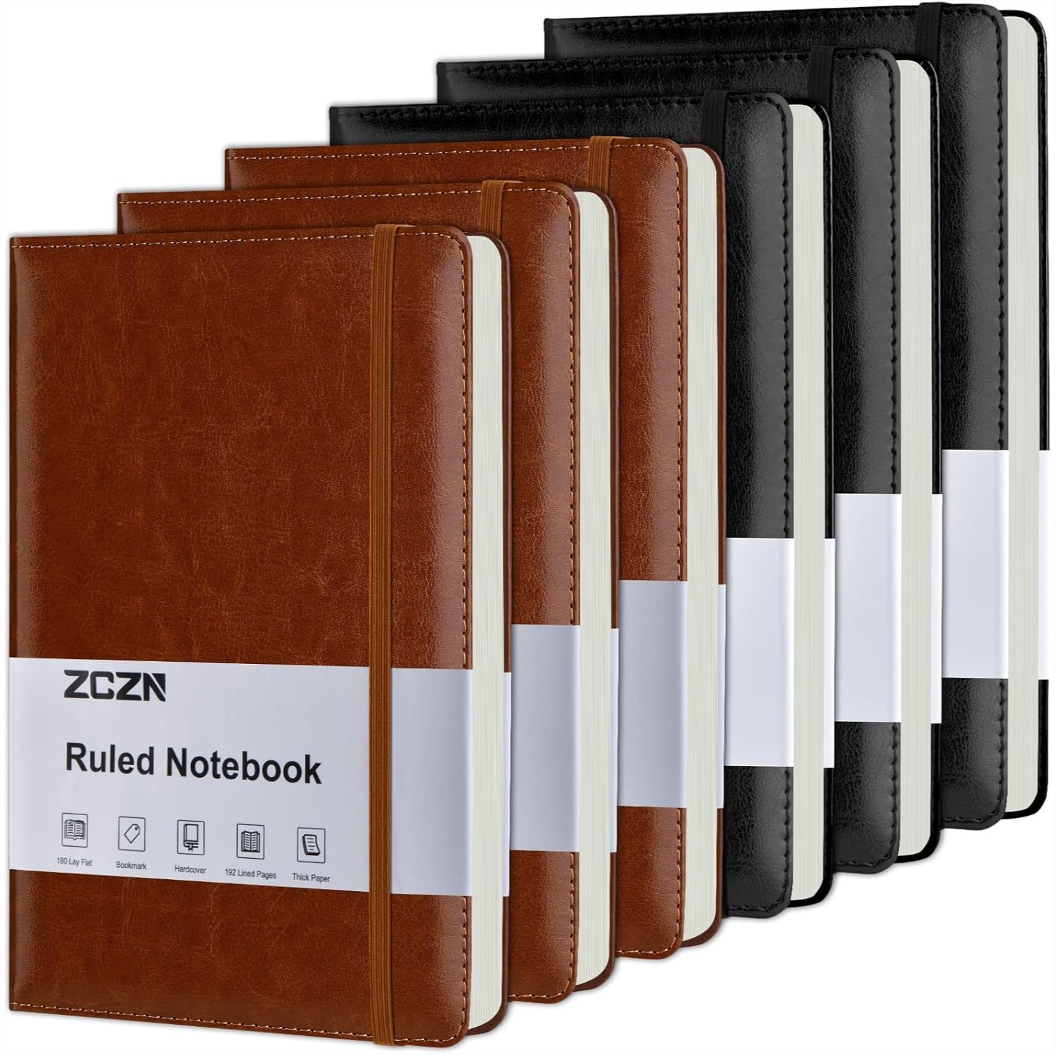 6 Pack Lined Journal Notebooks – обзор и цена Journal Leather Hardcover