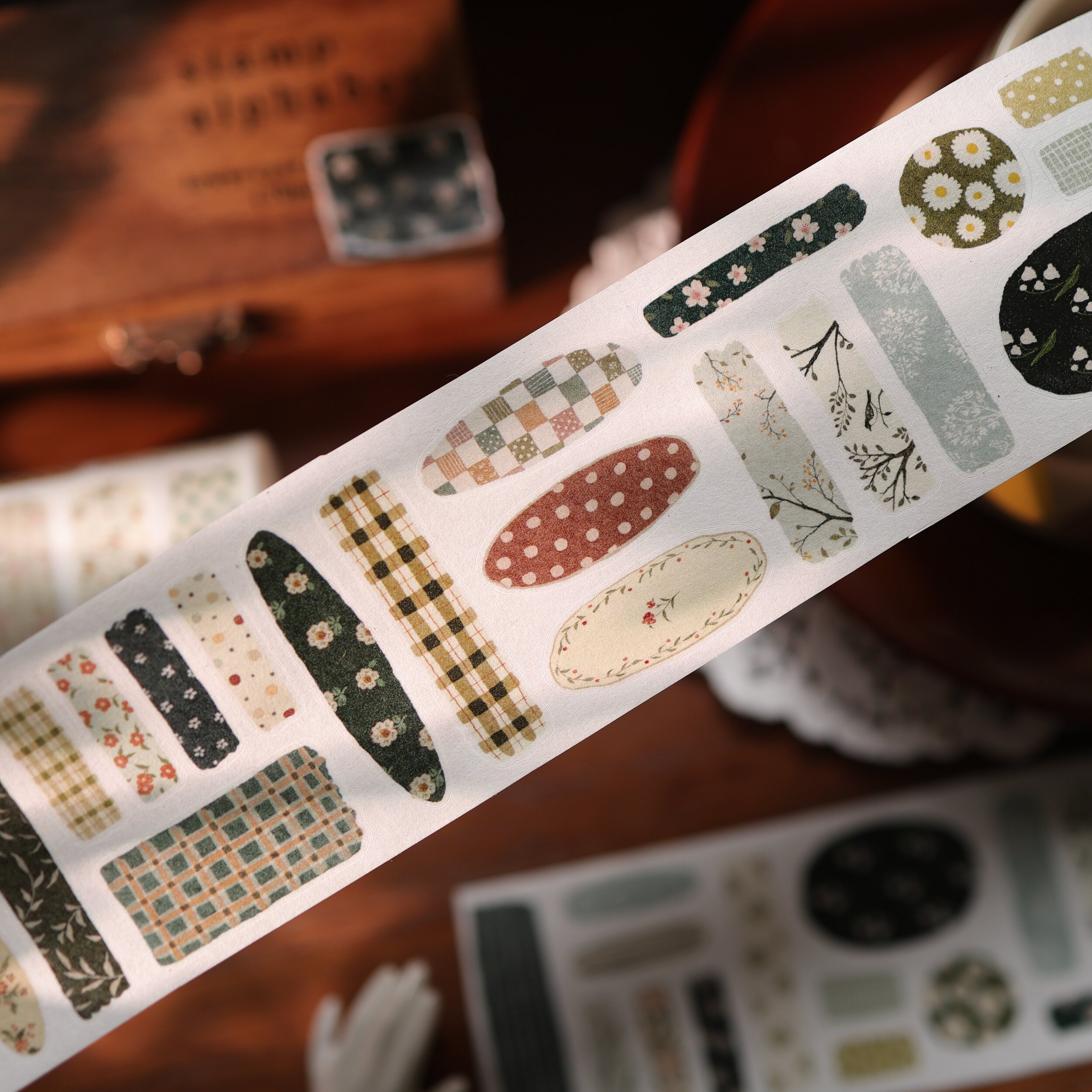 YiEr Studio Vintage Floral Pat – обзор и цена Washi Tape Set