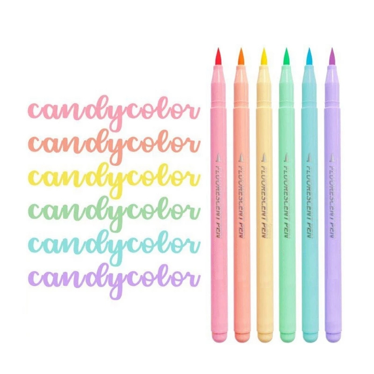6pcs Soft Brush Fluorescence P – обзор и цена Highlighter Set Pastel