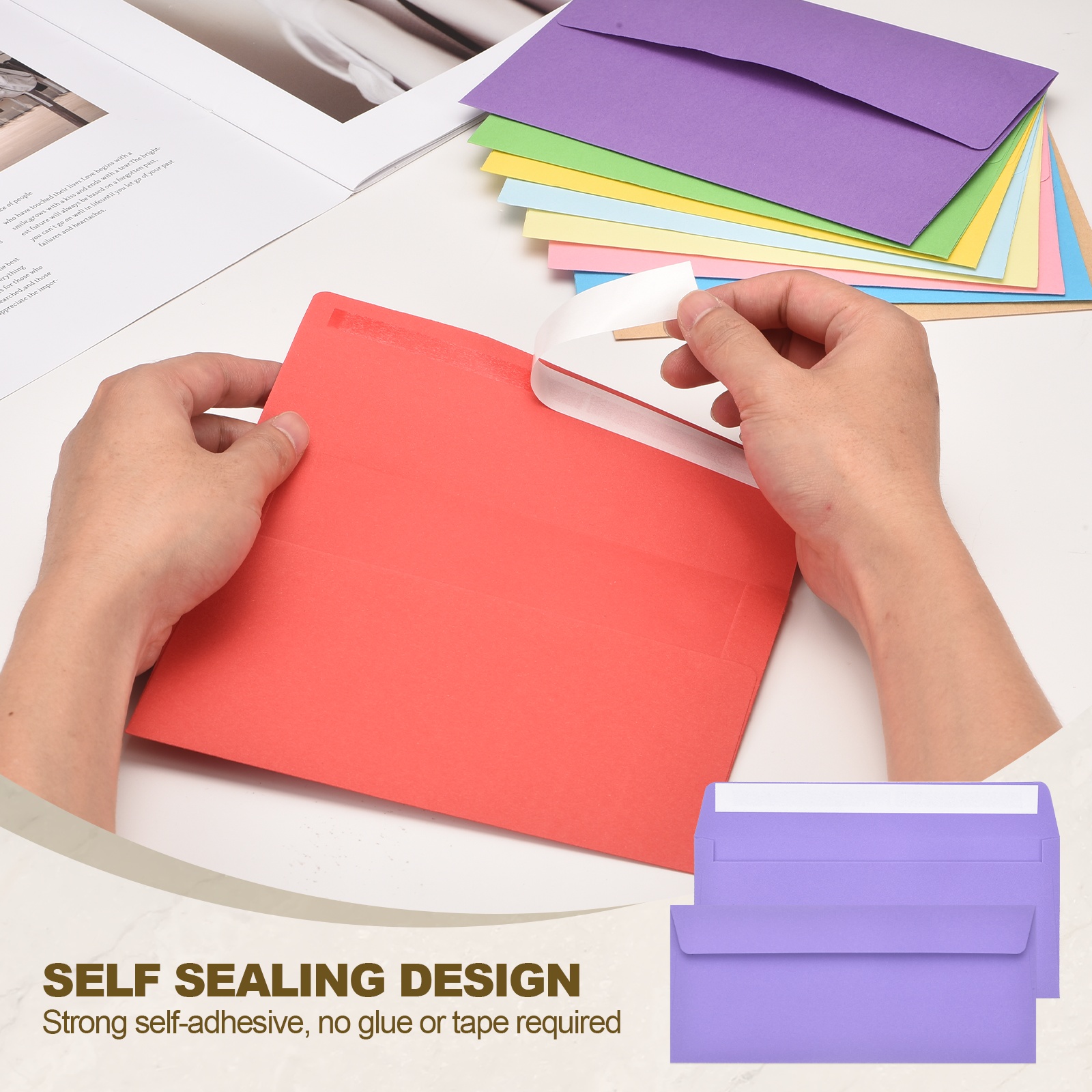 24Pcs 24.1cmx10.5cm Colored Se – обзор и цена Letter Envelope Kraft