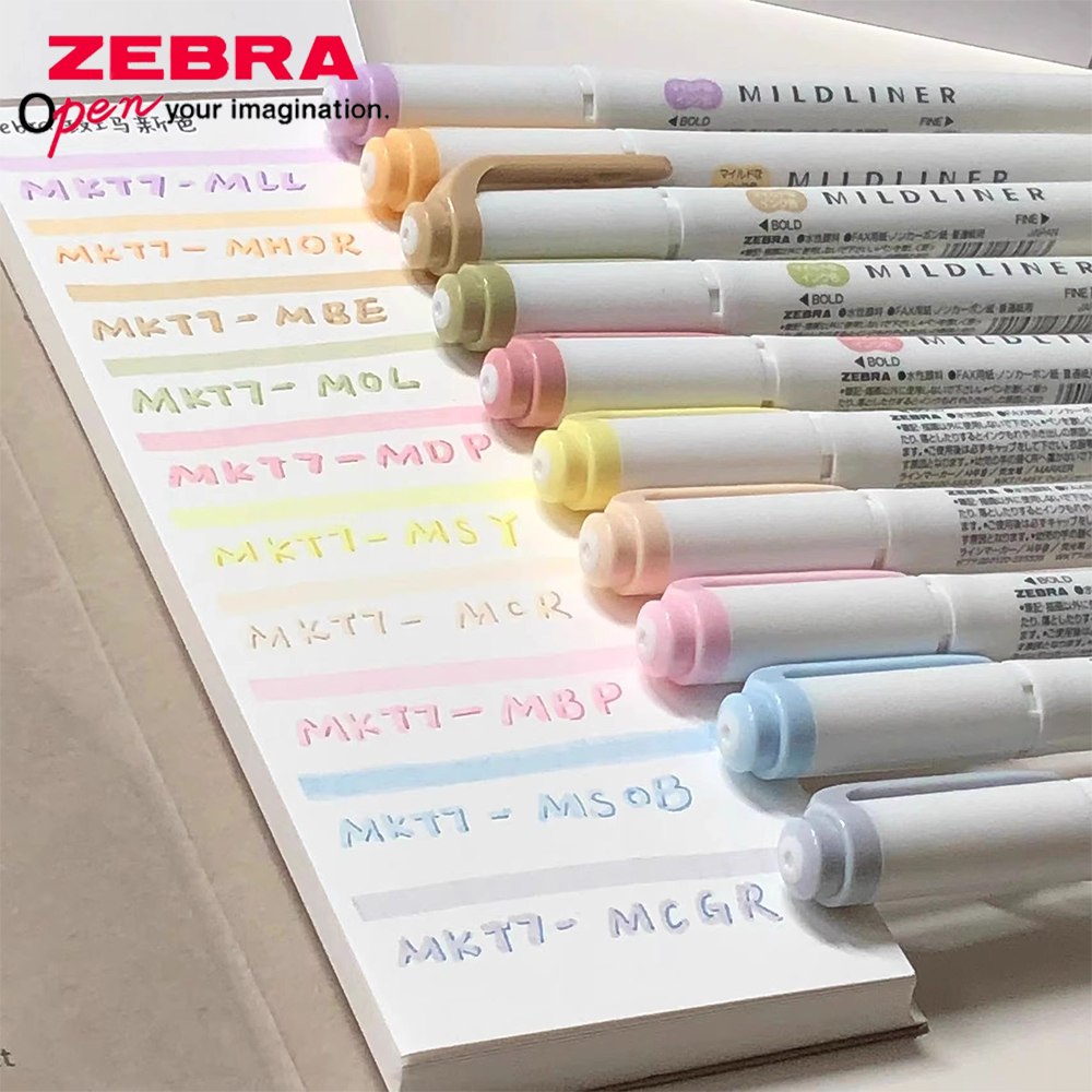 Japan ZEBRA Highlighters Pen s – обзор и цена Highlighter Set Pastel