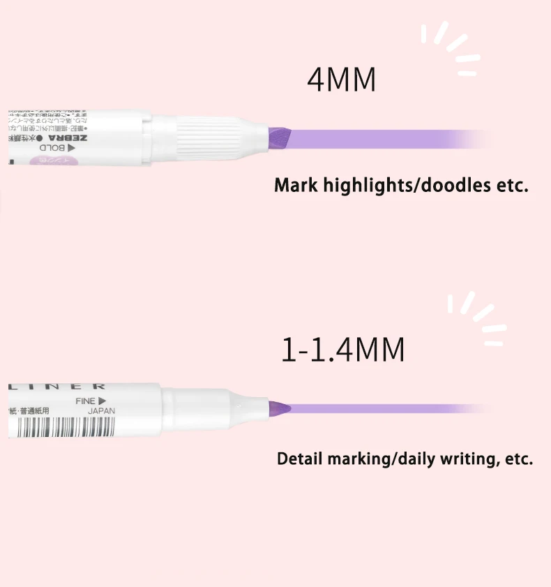 Japan ZEBRA Highlighters Pen s – обзор и цена Highlighter Set Pastel