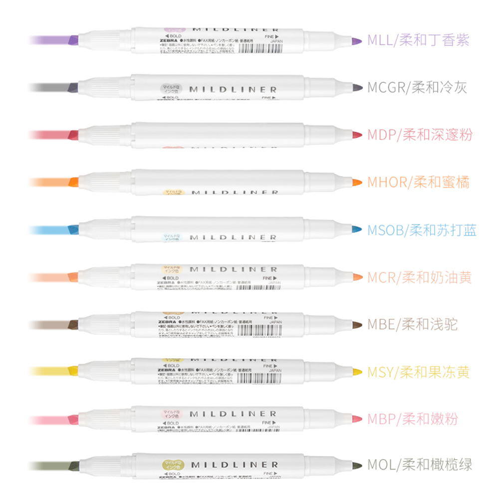 Japan ZEBRA Highlighters Pen s – обзор и цена Highlighter Set Pastel