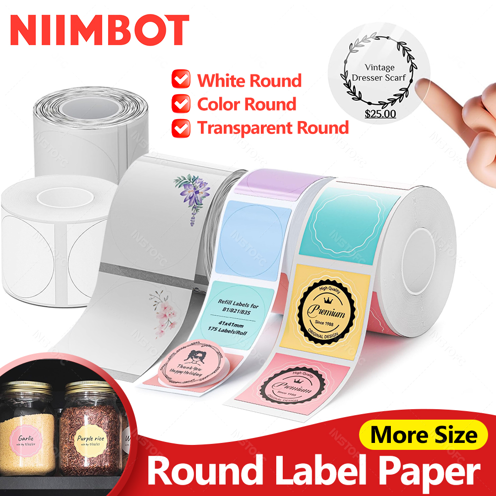 NiiMBOT B21 B1 B3S Round Label – обзор и цена Label Printer Tape