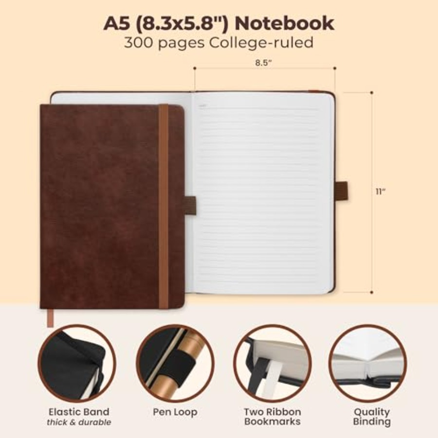 Lined Leather Bound Journal No – обзор и цена Journal Leather Hardcover