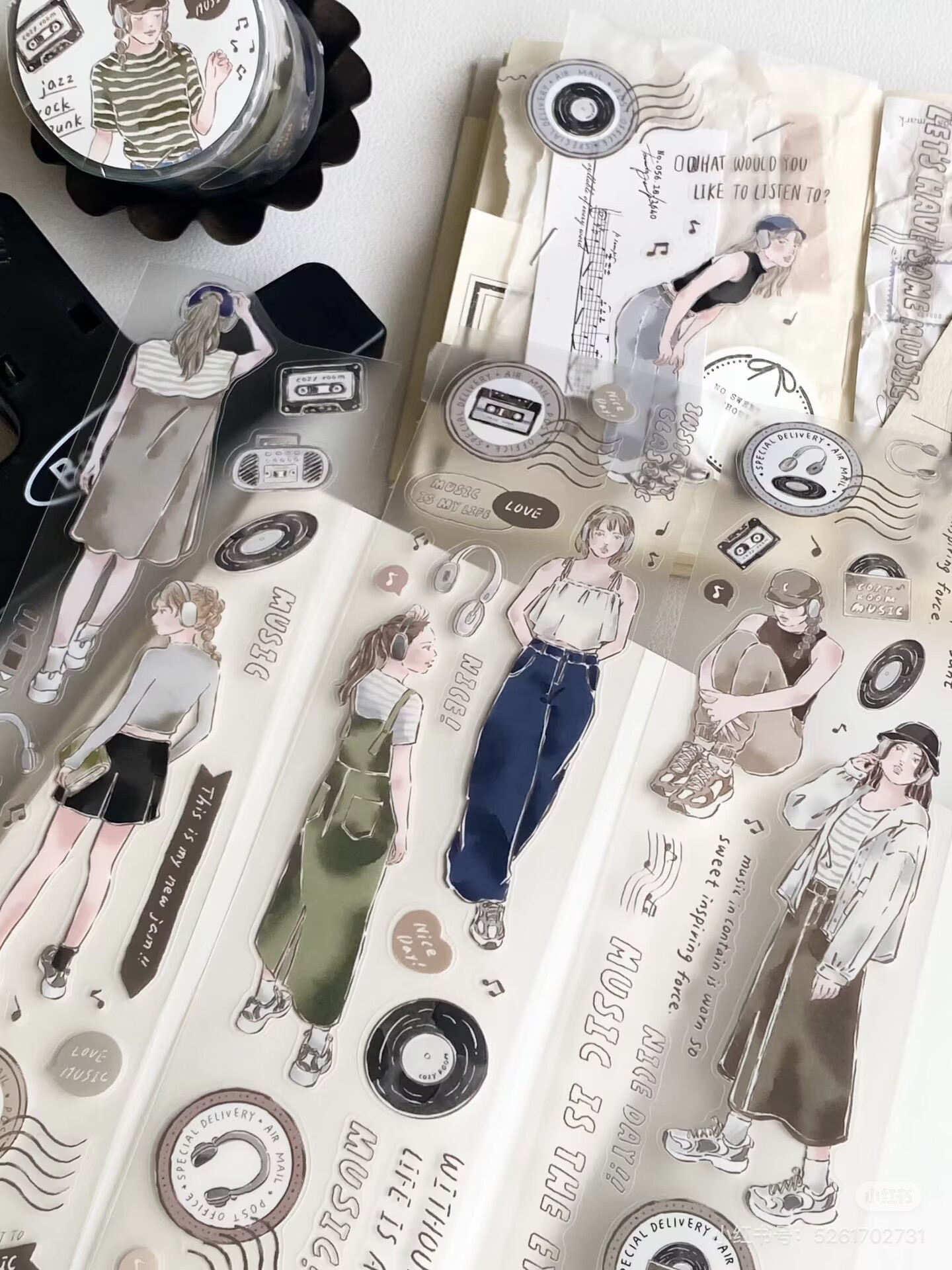Cozy Room Studio Vintage Liste – обзор и цена Washi Tape Set