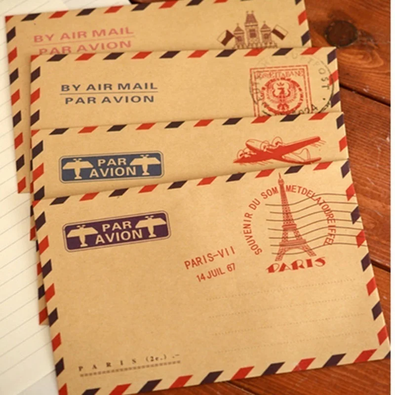 10pcs 9.7*7.5cm  Retro Popular – обзор и цена Letter Envelope Kraft