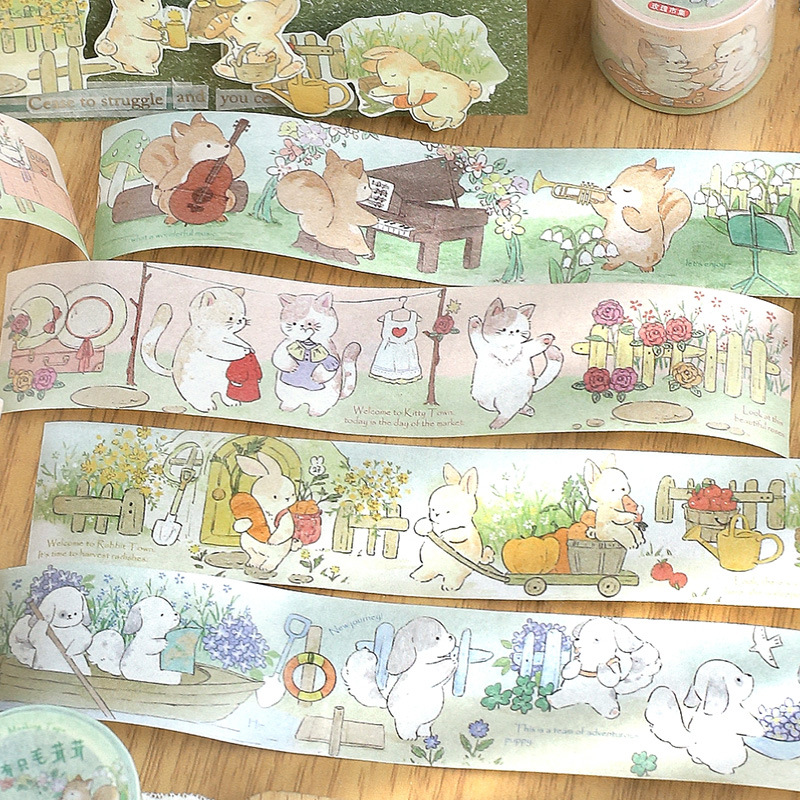 3cm*3m Kawaii Cartoon Washi ta – обзор и цена Label Printer Tape