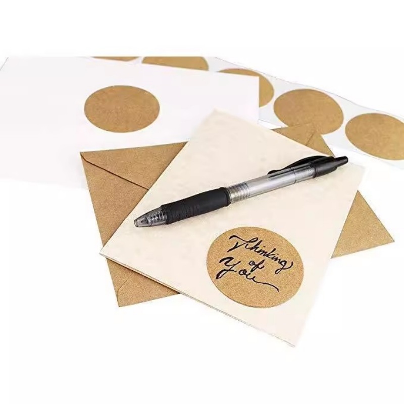 500Pcs Kraft Paper Stickers Ro – обзор и цена Letter Envelope Kraft