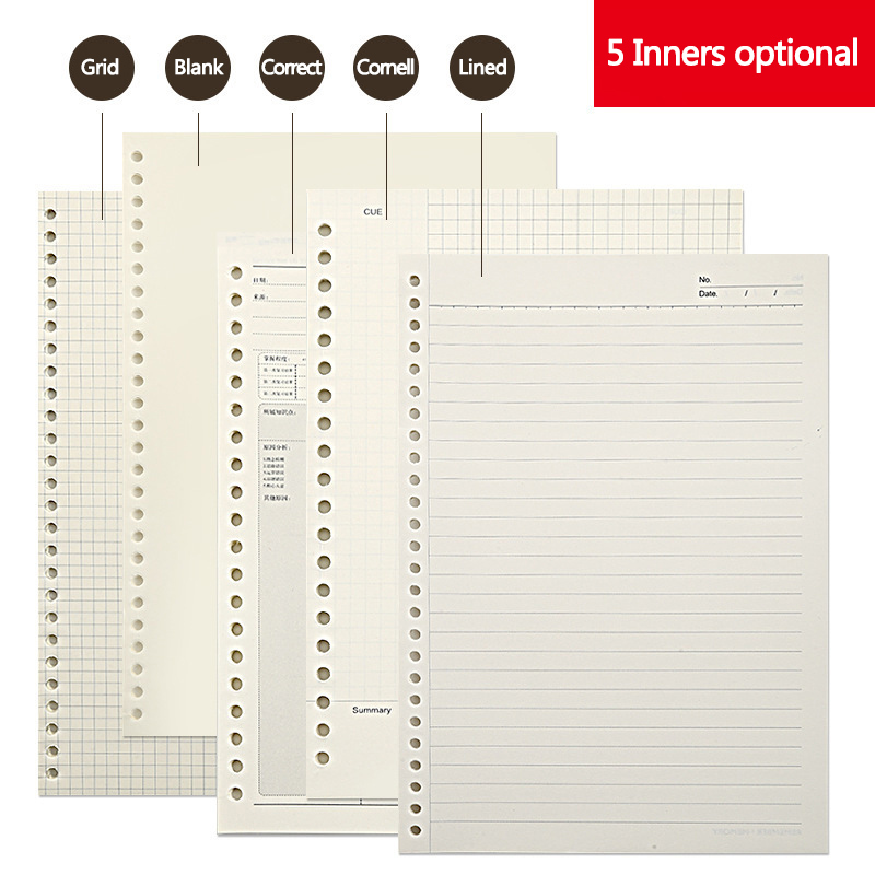 A5 B5 Line Grid 20Holes Loose- – обзор и цена Notebook Dotted A5