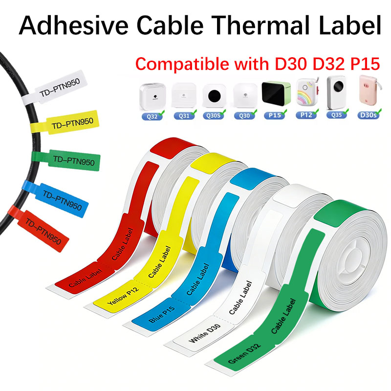 12*109mm Cable Thermal Label S – обзор и цена Label Printer Tape