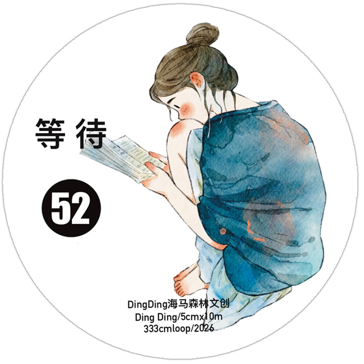 DingDing Studio Vintage Waitin – обзор и цена Washi Tape Set