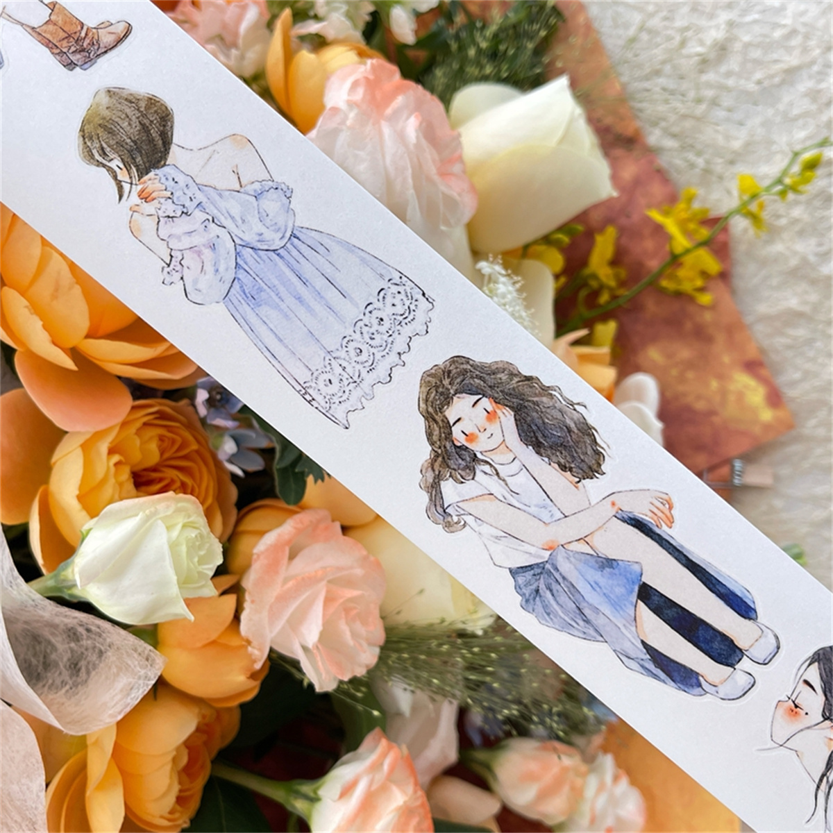DingDing Studio Vintage Waitin – обзор и цена Washi Tape Set