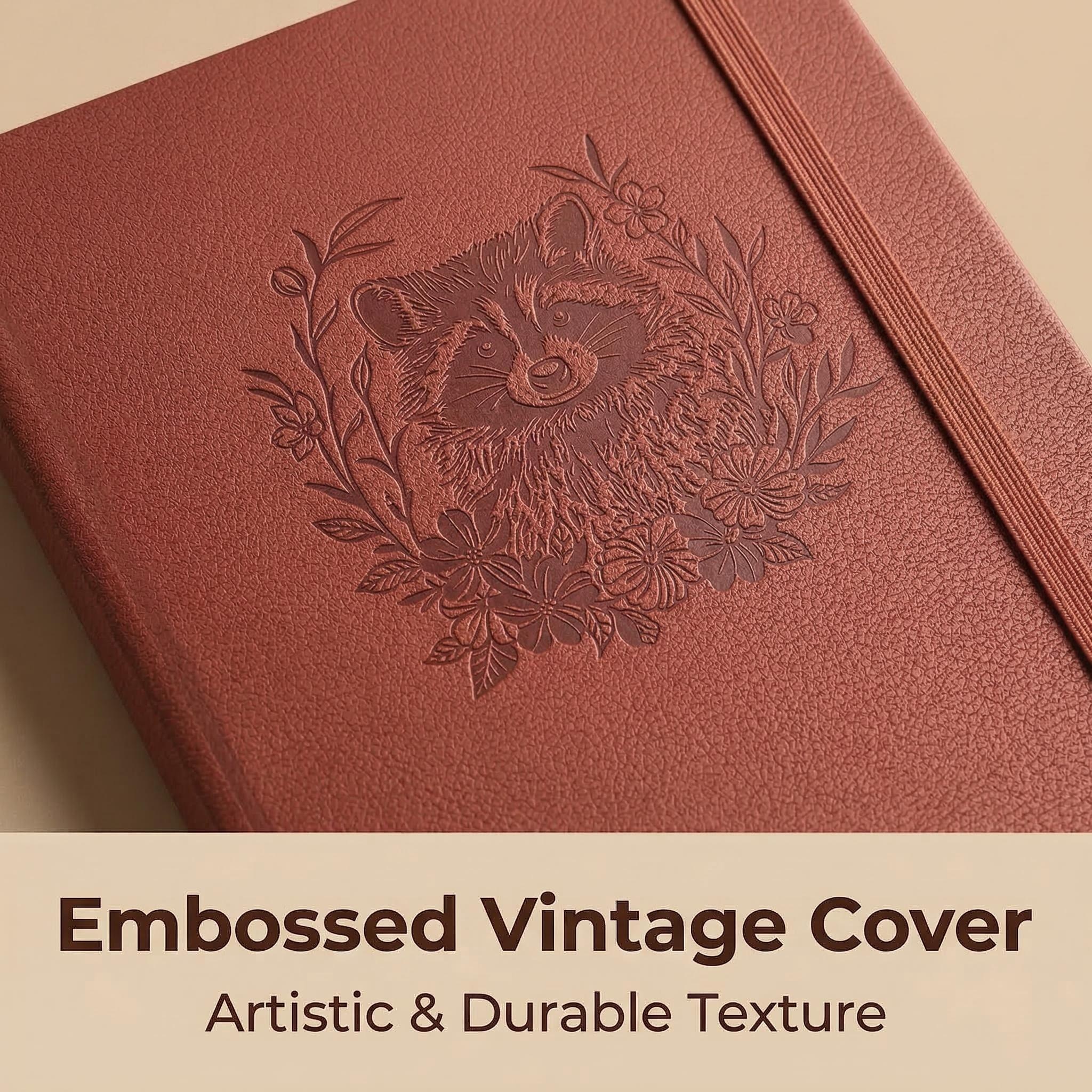 A5 Embossed Raccoon Dot Grid J – обзор и цена Notebook Dotted A5