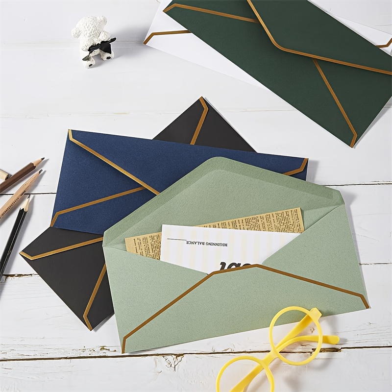 10 PCS  High-end Black Envelop – обзор и цена Letter Envelope Kraft