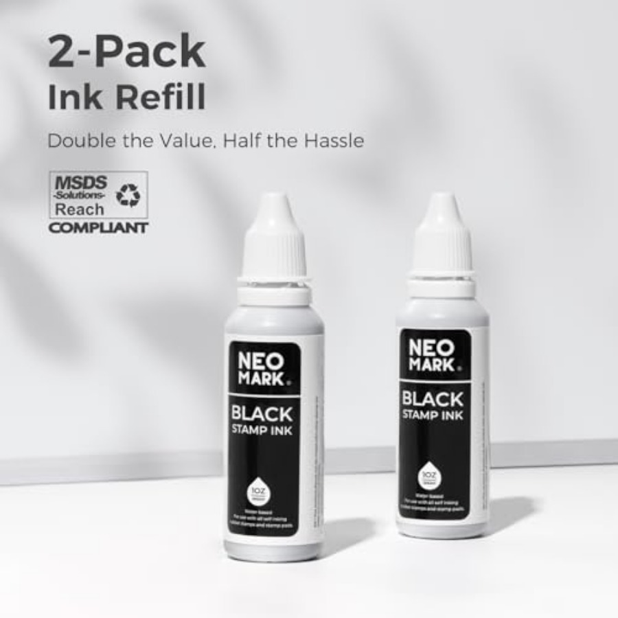 Premium Stamp Ink, 2 Pack Quic – обзор и цена Self Inking Stamp