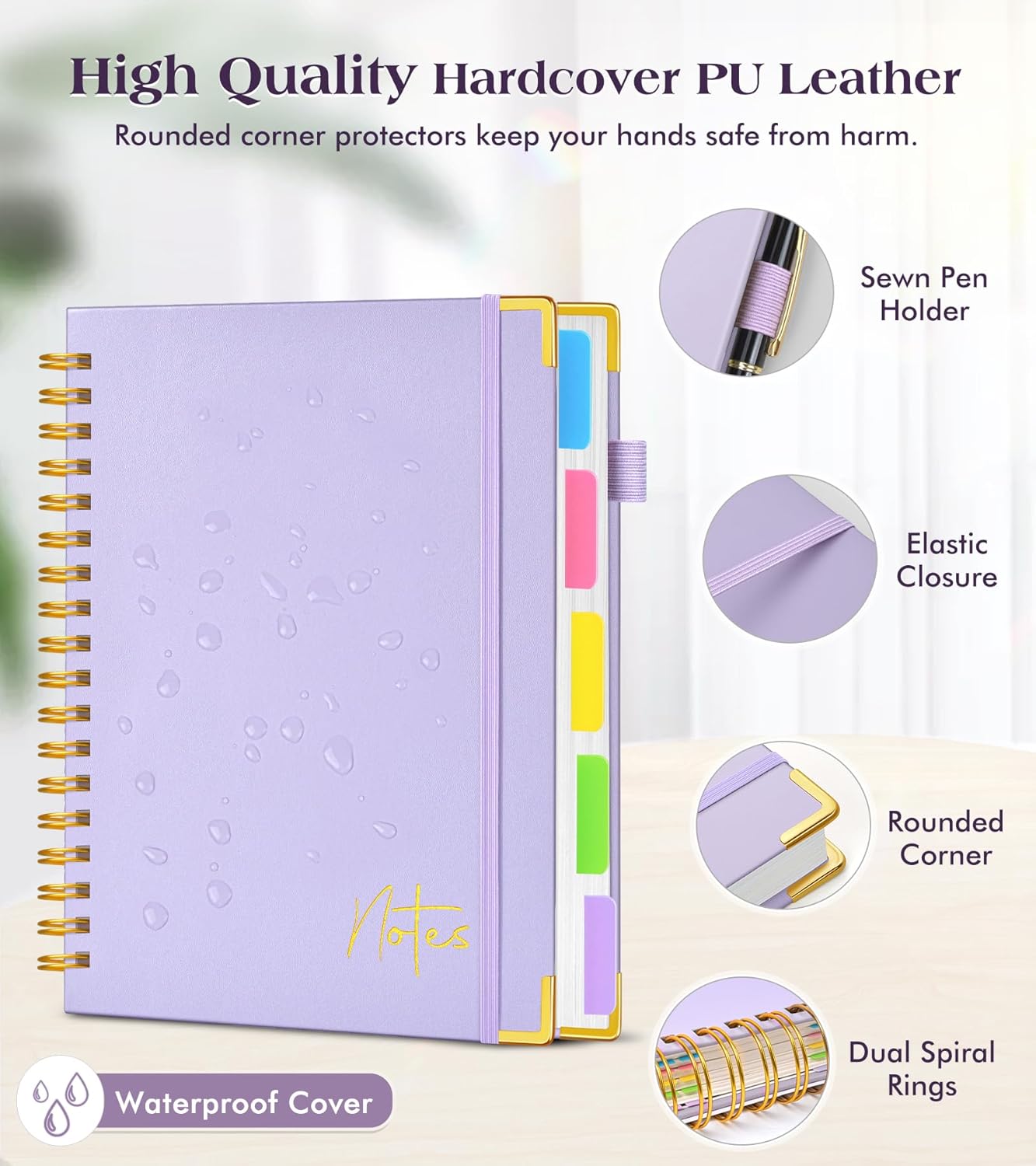 Spiral Notebook Journal with R – обзор и цена Journal Leather Hardcover