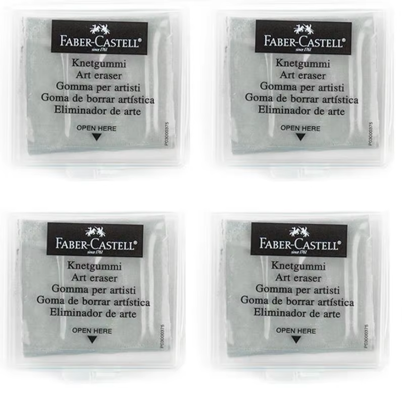 4PC Faber-Castell kneaded Eras – обзор и цена Rubber Eraser Kneaded