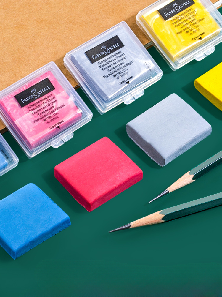4PC Faber-Castell kneaded Eras – обзор и цена Rubber Eraser Kneaded