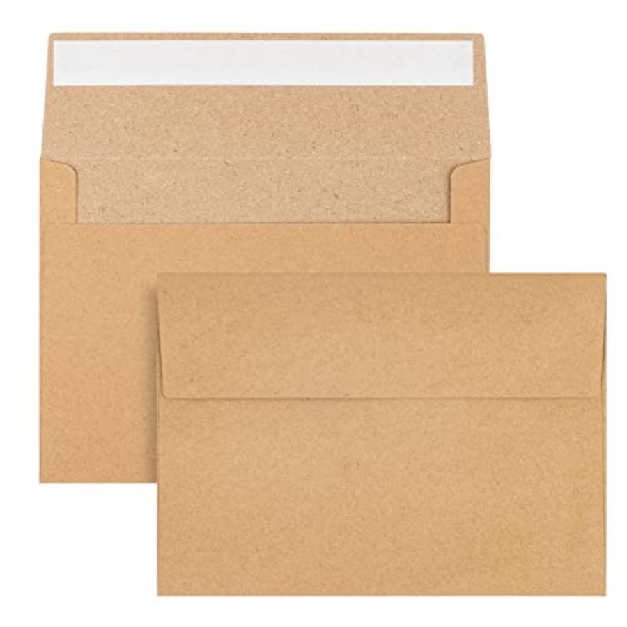 50 Pack Kraft Envelopes - 4 x  – обзор и цена Letter Envelope Kraft