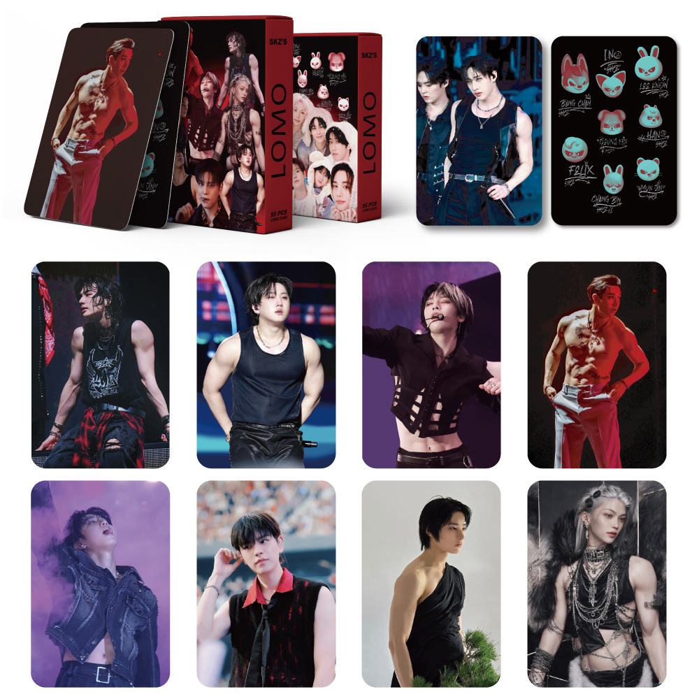 55PCS KPOP new Stray Kids Albu – обзор и цена Cardstock Paper Pack