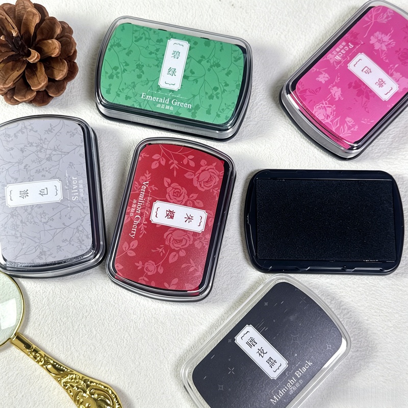 1pc Oil-Based Ink Pad, Colorfu – обзор и цена Self Inking Stamp
