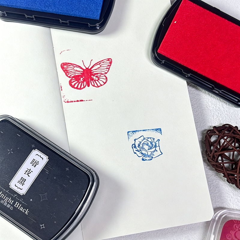 1pc Oil-Based Ink Pad, Colorfu – обзор и цена Self Inking Stamp