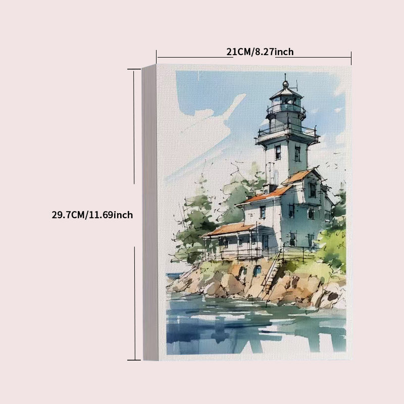 A4 Watercolor Paper 50 Sheets  – обзор и цена Cardstock Paper Pack