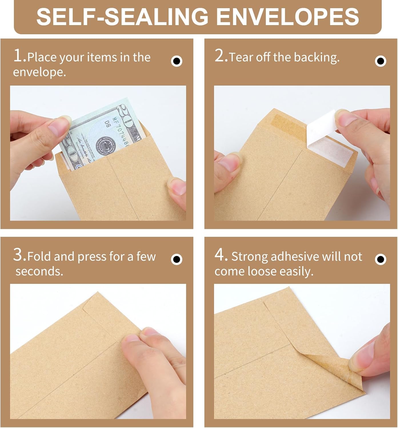 120 Cash Envelopes for Money K – обзор и цена Letter Envelope Kraft