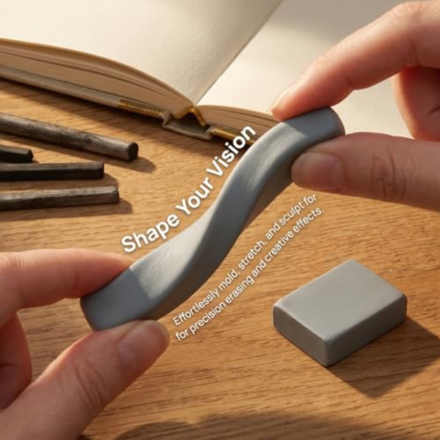 8 Pack Large Grey Kneaded Eras – обзор и цена Rubber Eraser Kneaded