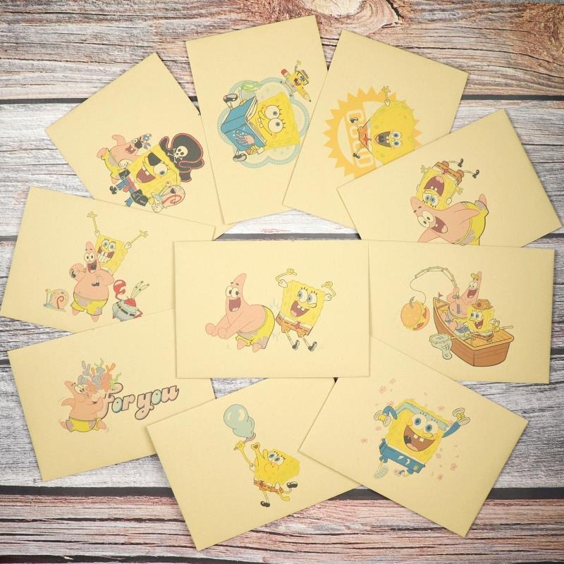 Cute SpongeBo SquarePants Kraf – обзор и цена Letter Envelope Kraft