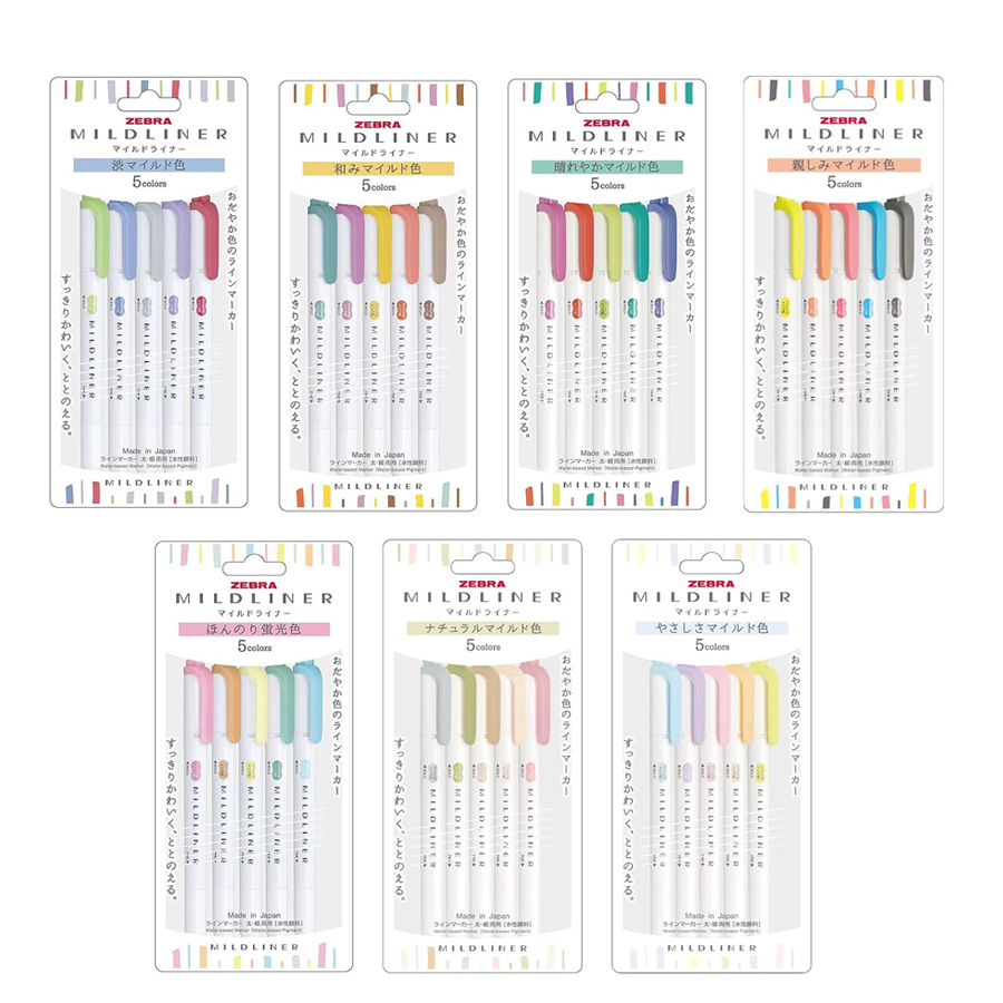 Japan ZEBRA Highlighter Pen Ne – обзор и цена Highlighter Set Pastel