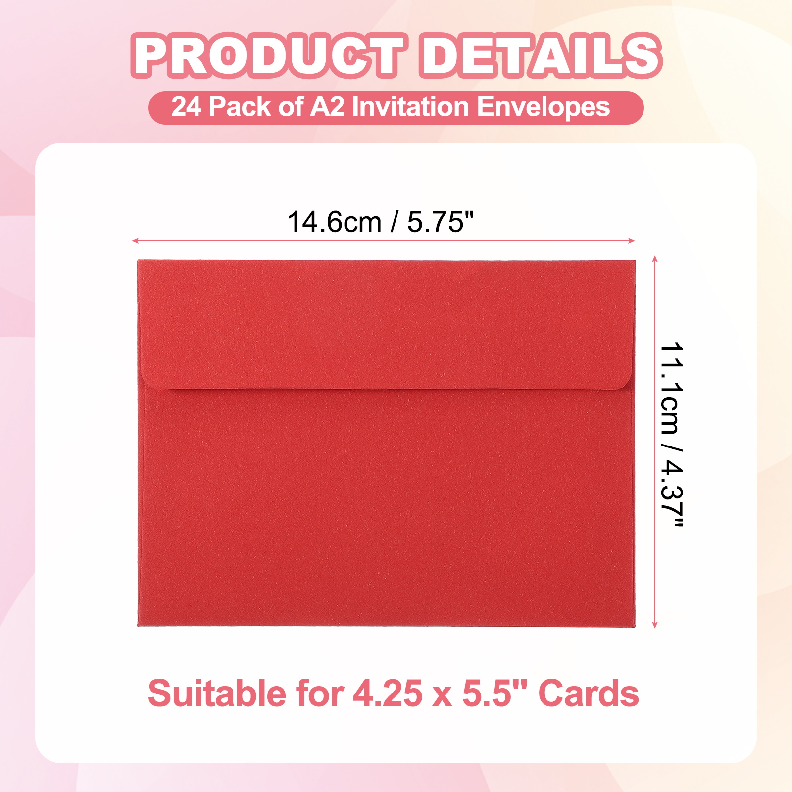 24Pcs A2 Envelopes Self Seal 1 – обзор и цена Letter Envelope Kraft