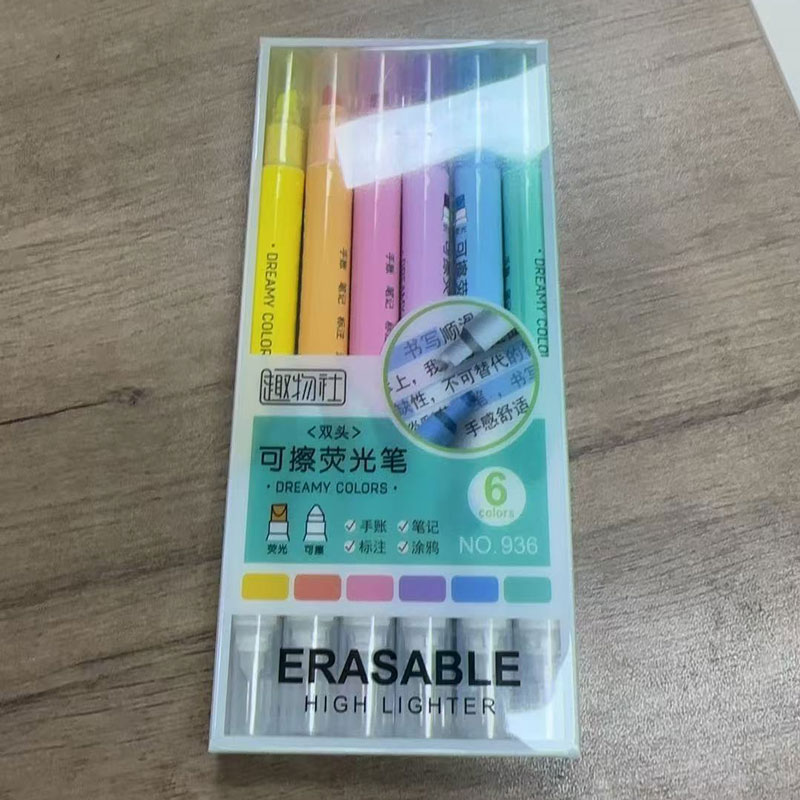 6pcs Erasable Highlighters Pas – обзор и цена Highlighter Set Pastel
