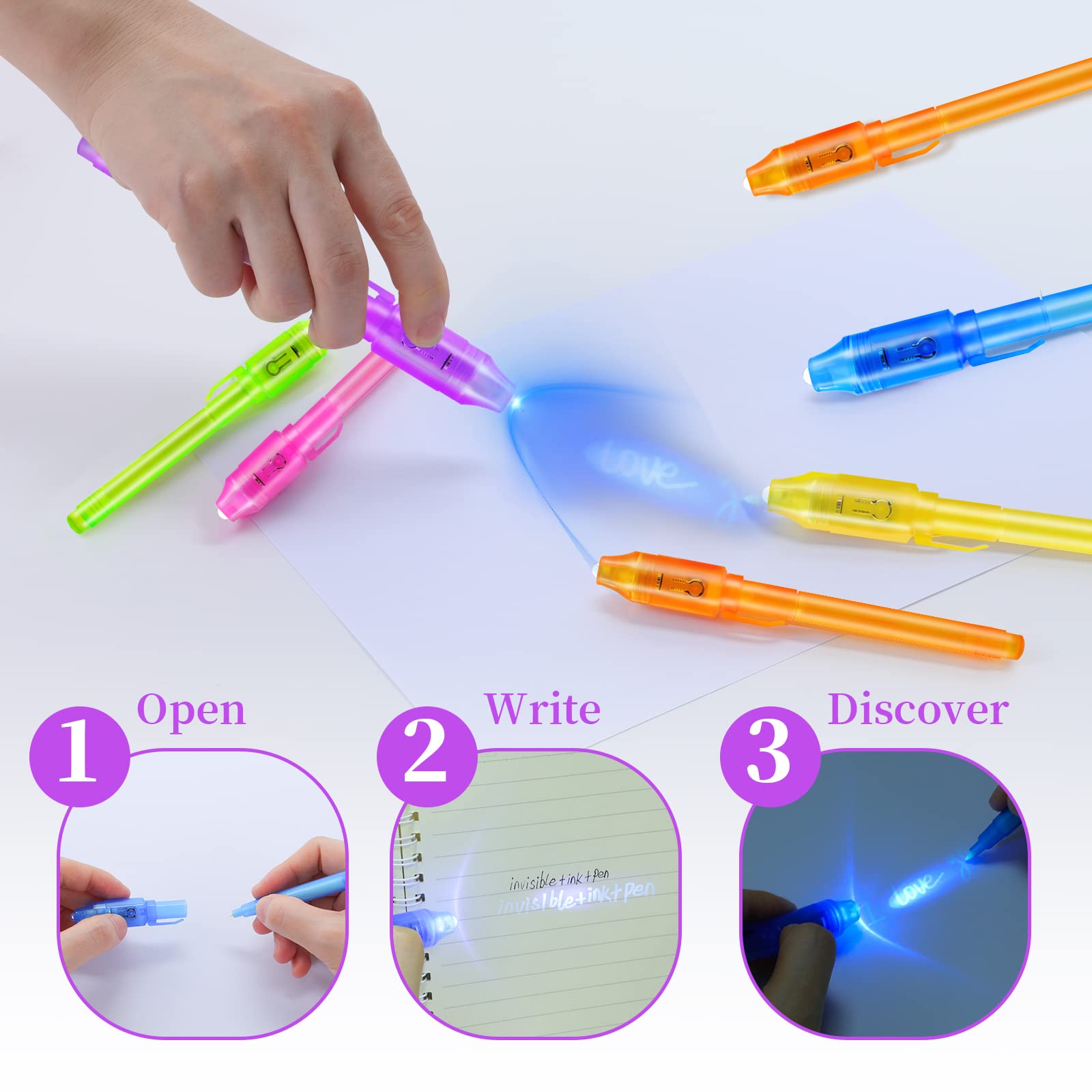 10pcs Invisible Ink Pen Magic  – обзор и цена Highlighter Set Pastel